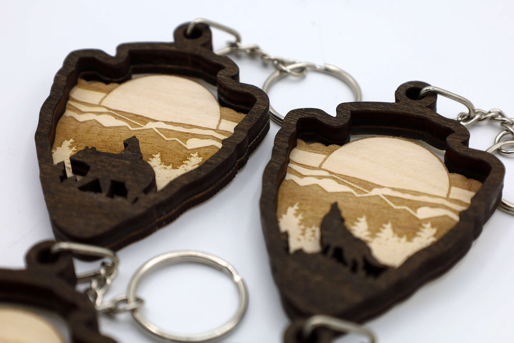 DIY 2 Layer Arrowhead Animal Keychain Bundle craft SVG, png, dxf File Instant Download
