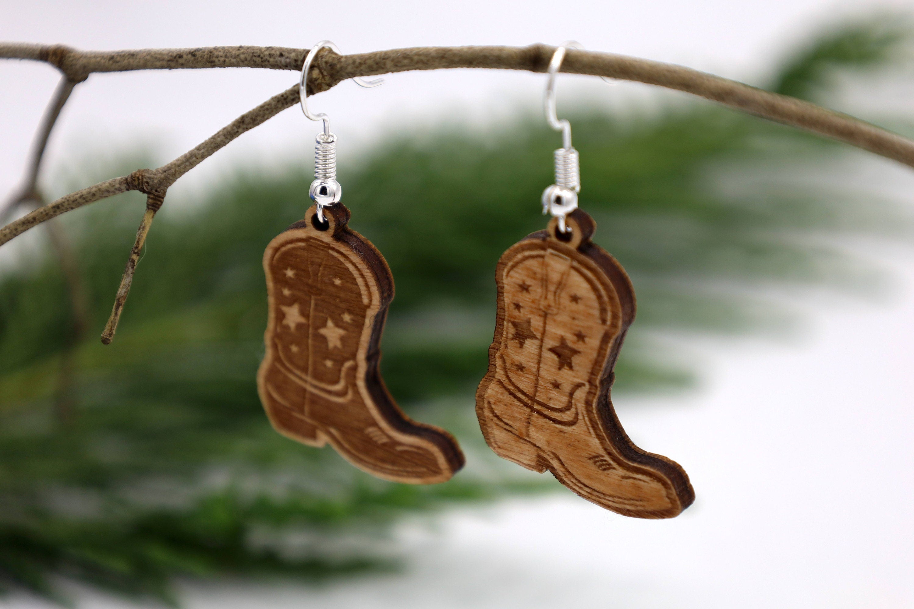 Boot Themed Earring SVG, PNG, dxf Digital File Instant Download
