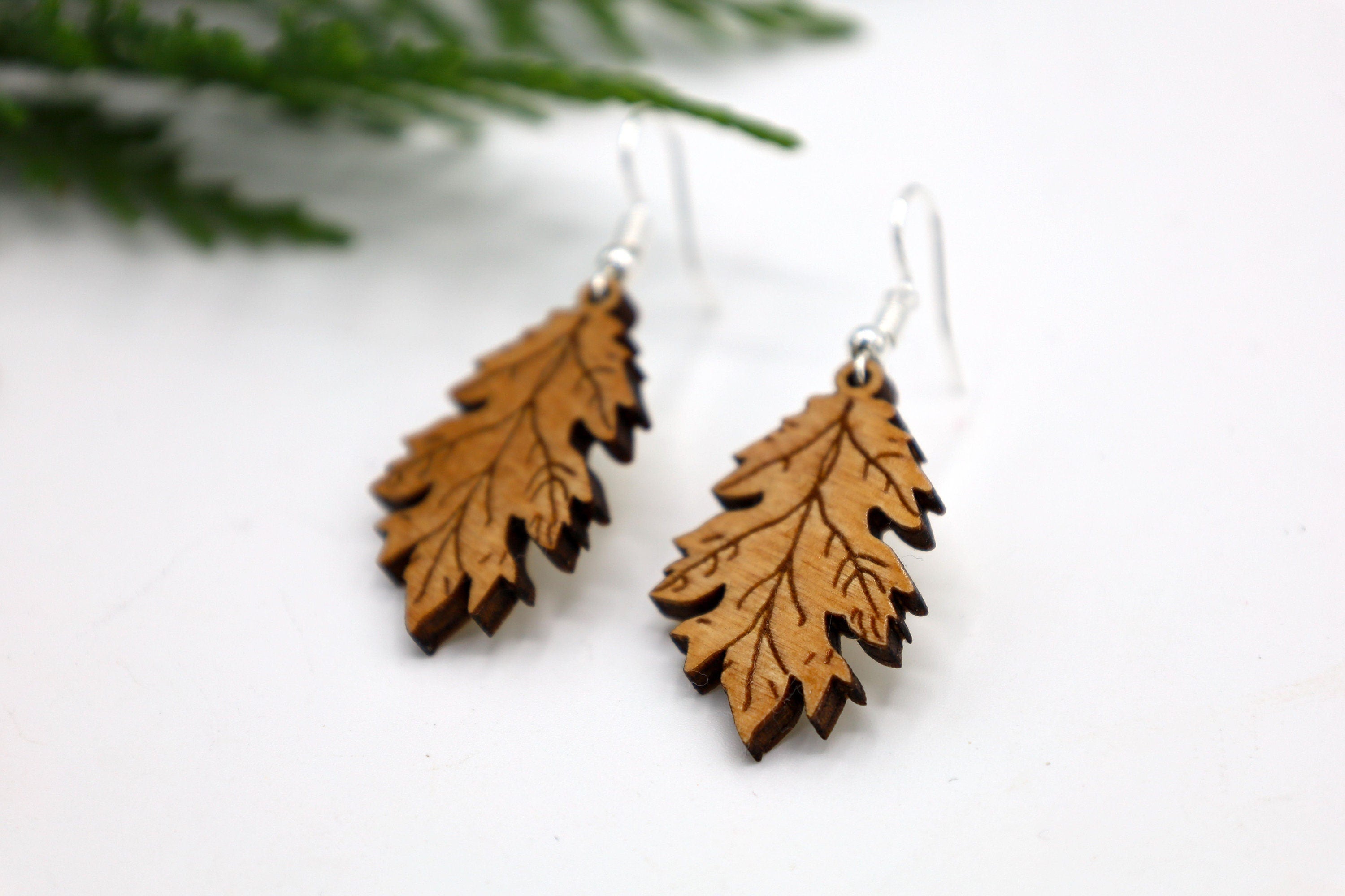 Nature-Inspired Leaf Earring SVG, PNG, dxf Templates - DIY Jewelry Design, Instant Download