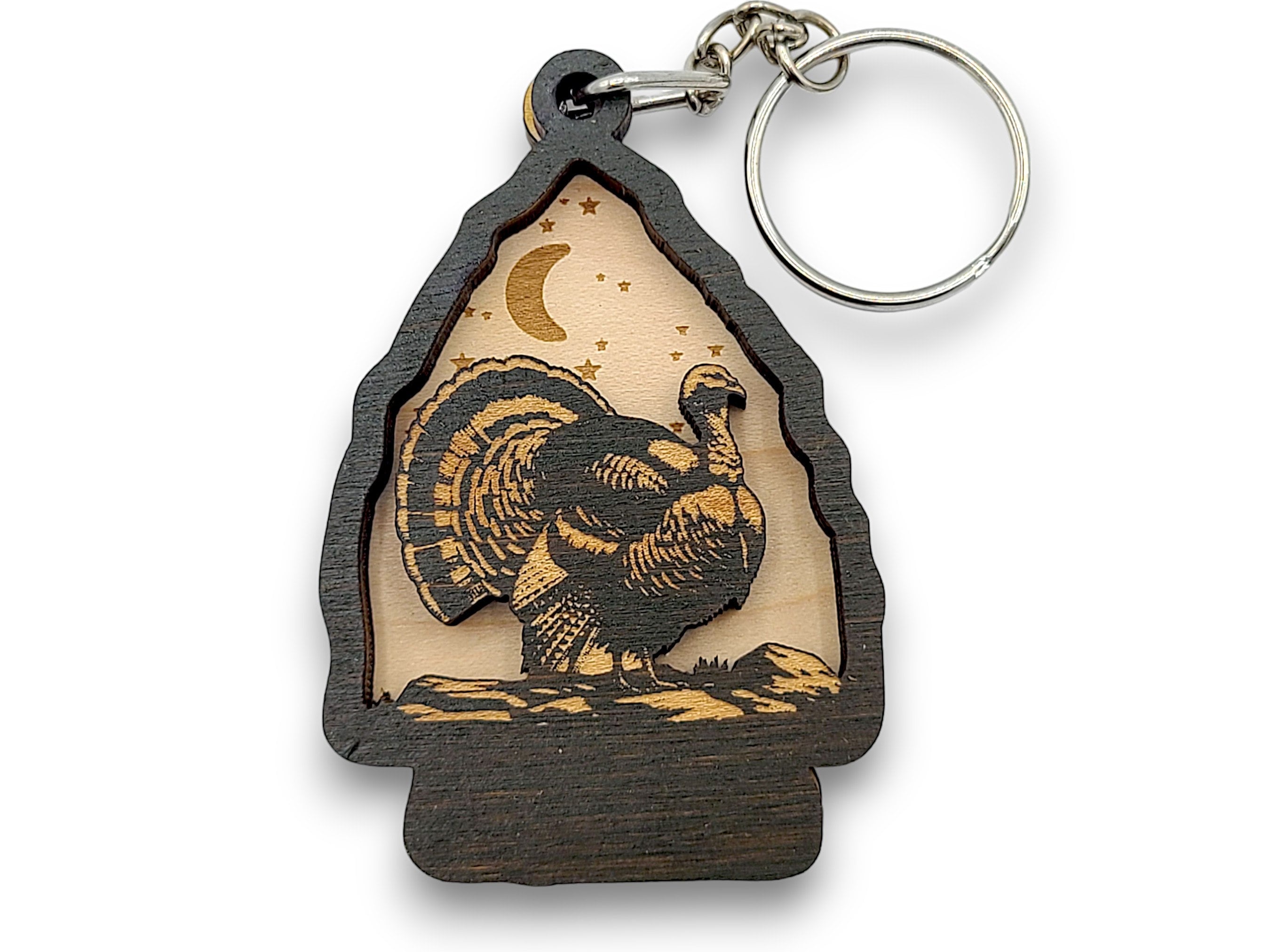 2 Layer Turkey Arrowhead Keychain and Magnet craft SVG, png, dxf File Instant Download Bundle Commercial License Included