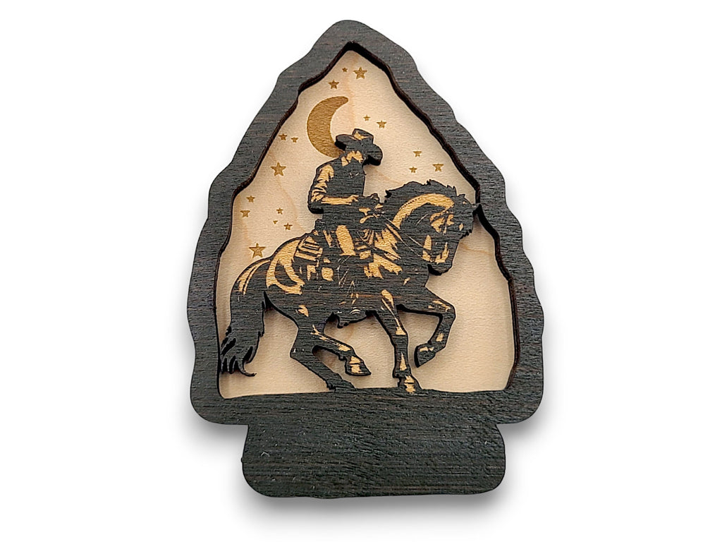 2 Layer Western Cowboy Arrowhead Keychain and Magnet craft SVG, png, dxf File Instant Download Bundle Commercial License Included