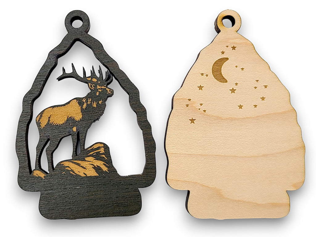 2 Layer Elk Arrowhead Keychain and Magnet craft SVG, png, dxf File Instant Download Bundle Commercial License Included