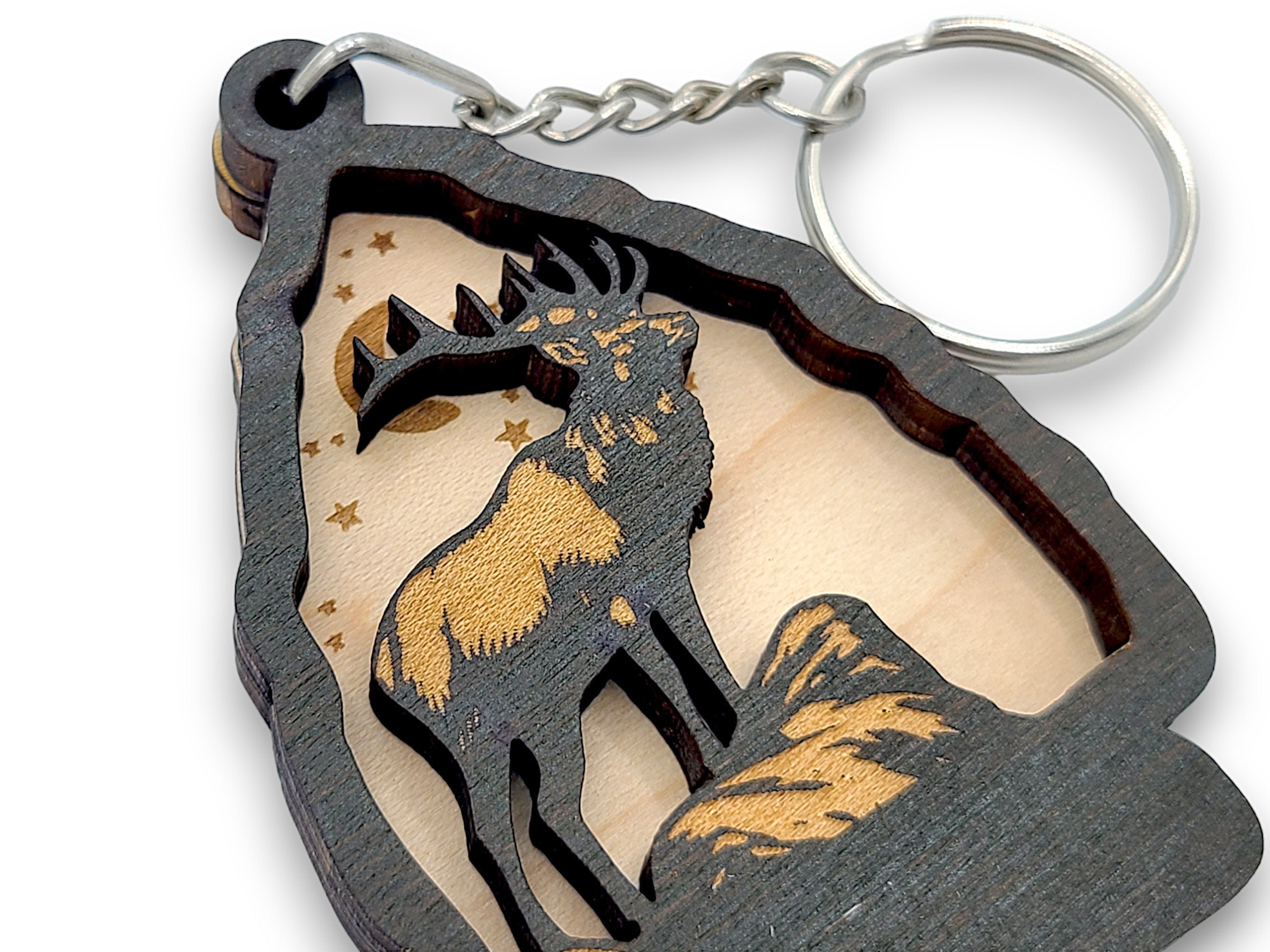 2 Layer Elk Arrowhead Keychain and Magnet craft SVG, png, dxf File Instant Download Bundle Commercial License Included