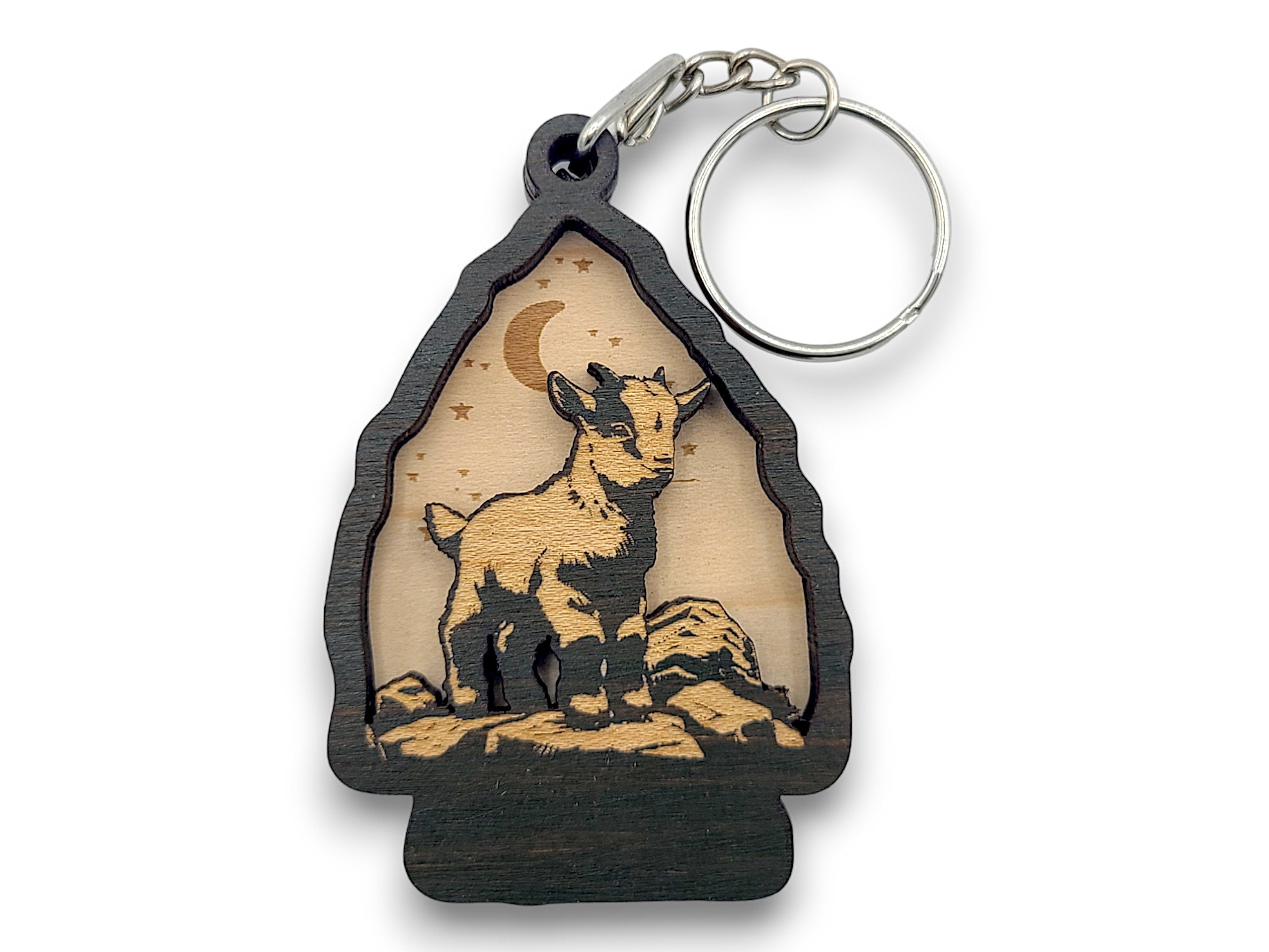 2 Layer Baby Goat Arrowhead Keychain and Magnet Craft Gift Souvenir SVG, png, dxf File Instant Download Bundle Commercial License Included