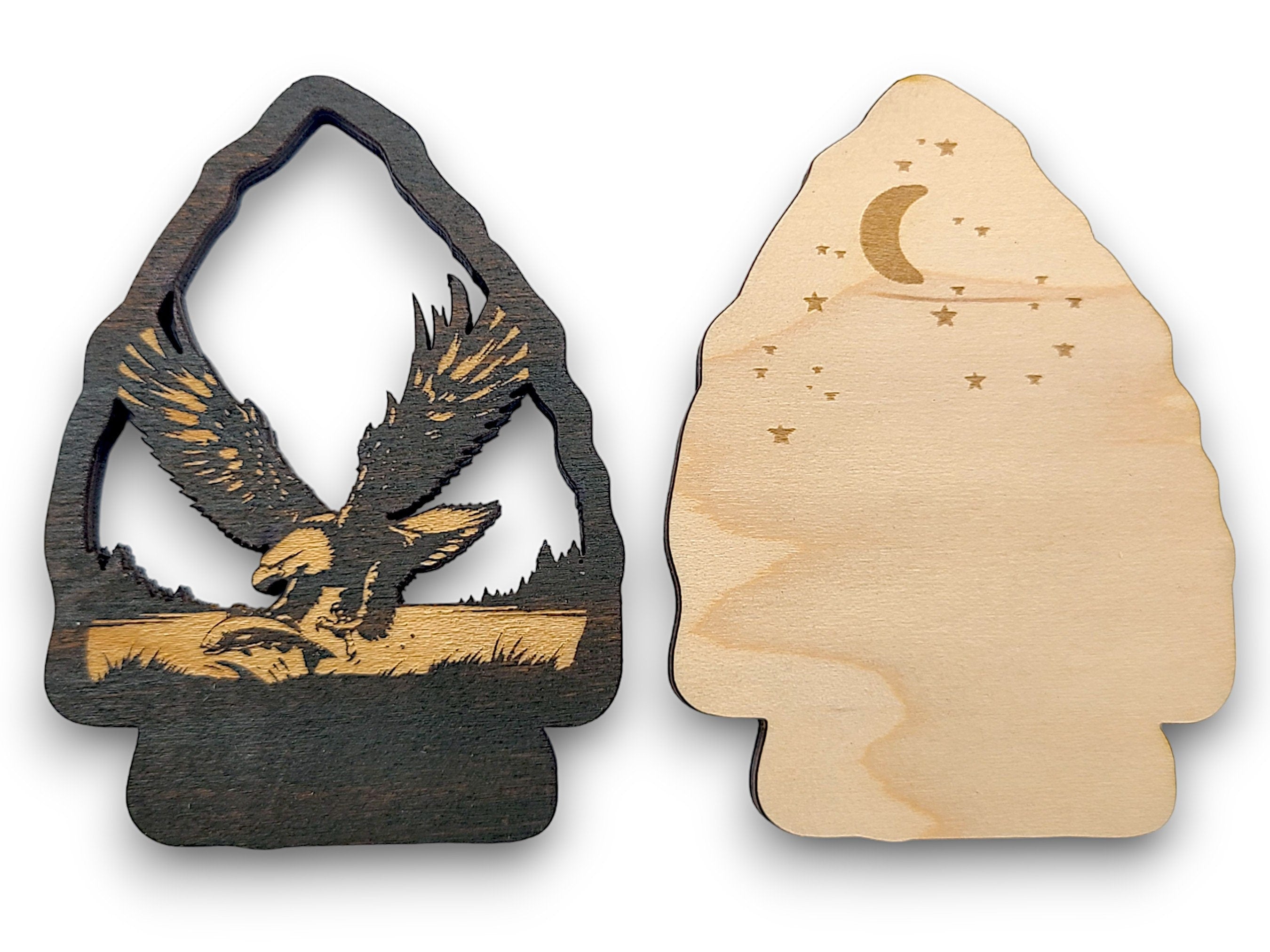 2 Layer Eagle Arrowhead Keychain and Magnet Craft Gift Souvenir SVG, png, dxf File Instant Download Bundle Commercial License Included