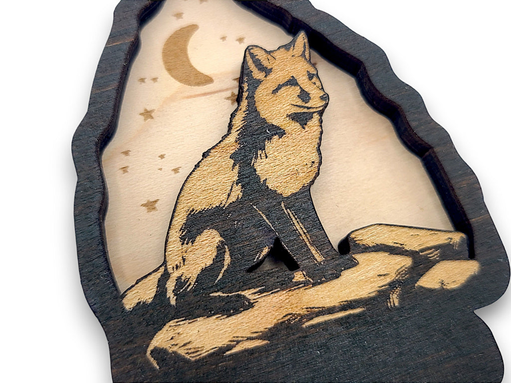 2 Layer Fox Arrowhead Keychain and Magnet Craft Gift Souvenir SVG, png, dxf File Instant Download Bundle Commercial License