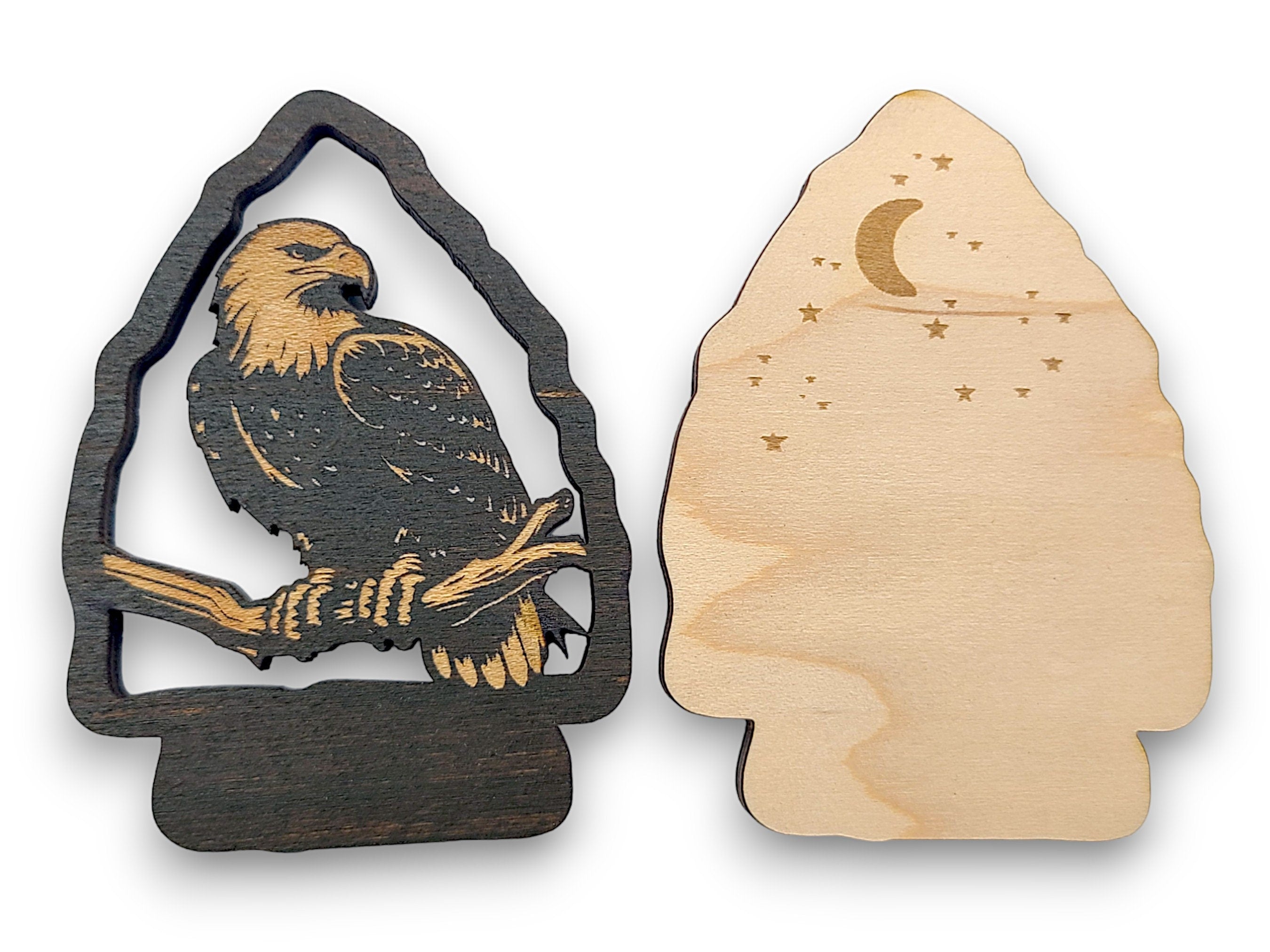 2 Layer Eagle Arrowhead Keychain and Magnet Craft Gift Souvenir SVG, png, dxf File Instant Download Bundle Commercial License