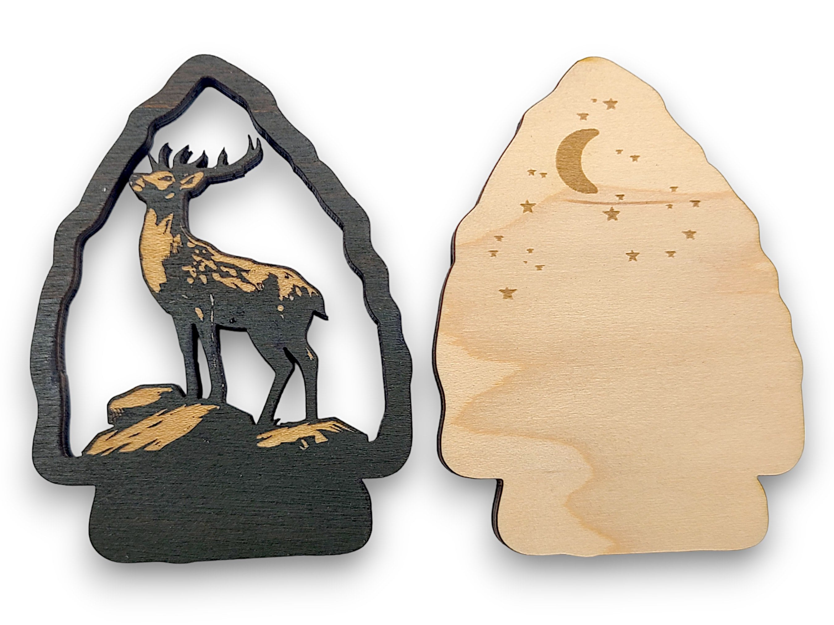 2 Layer Deer Arrowhead Keychain and Magnet Craft Gift Souvenir SVG, png, dxf File Instant Download Bundle Commercial License