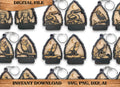 30 Wildlife Keychain SVG Bundle | Laser Cut Keychain Files | Bigfoot, Bear, Deer & Mountain Designs | Glowforge, LightBurn, Cricut