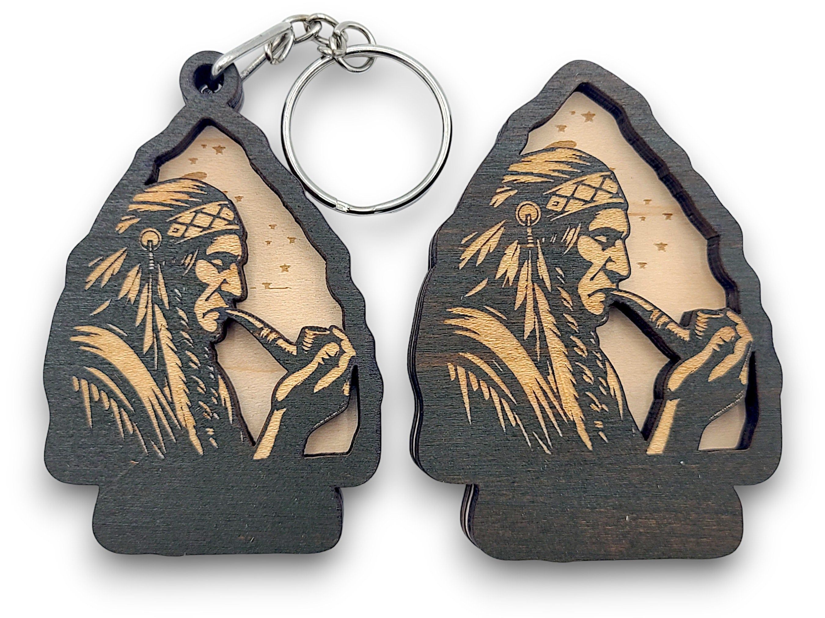 Bundle 5 Native American Arrowhead Keychain and Magnet Gift Souvenir SVG, png, dxf Laser File Instant Download Bundle Commercial License