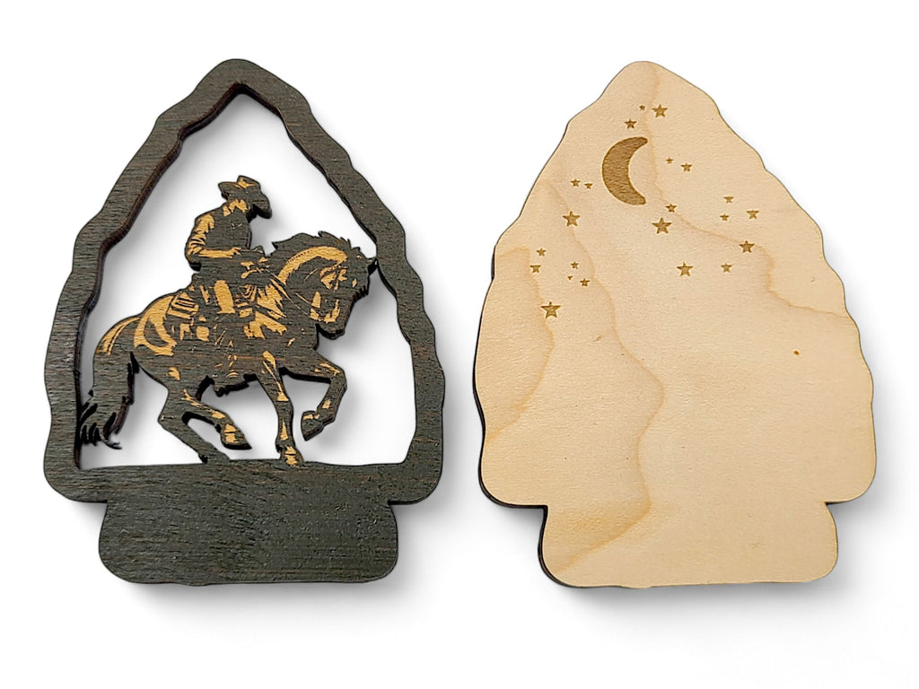 2 Layer Western Cowboy Arrowhead Keychain and Magnet craft SVG, png, dxf File Instant Download Bundle Commercial License Included