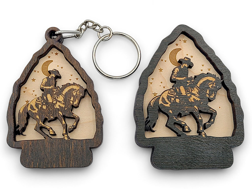 2 Layer Western Cowboy Arrowhead Keychain and Magnet craft SVG, png, dxf File Instant Download Bundle Commercial License Included
