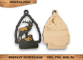 2 Layer Elk Arrowhead Keychain and Magnet craft SVG, png, dxf File Instant Download Bundle Commercial License Included
