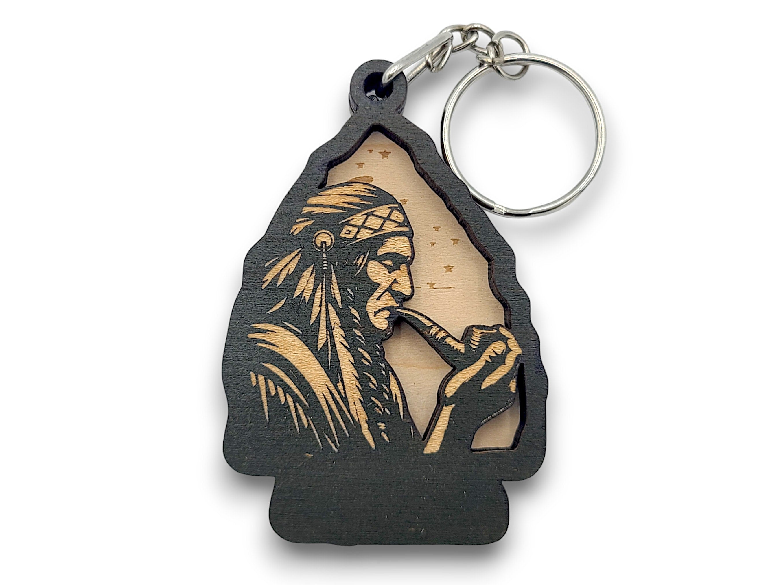 2 Layer Chief Arrowhead Keychain and Magnet Craft Gift Souvenir SVG, png, dxf File Instant Download Bundle Commercial License Included