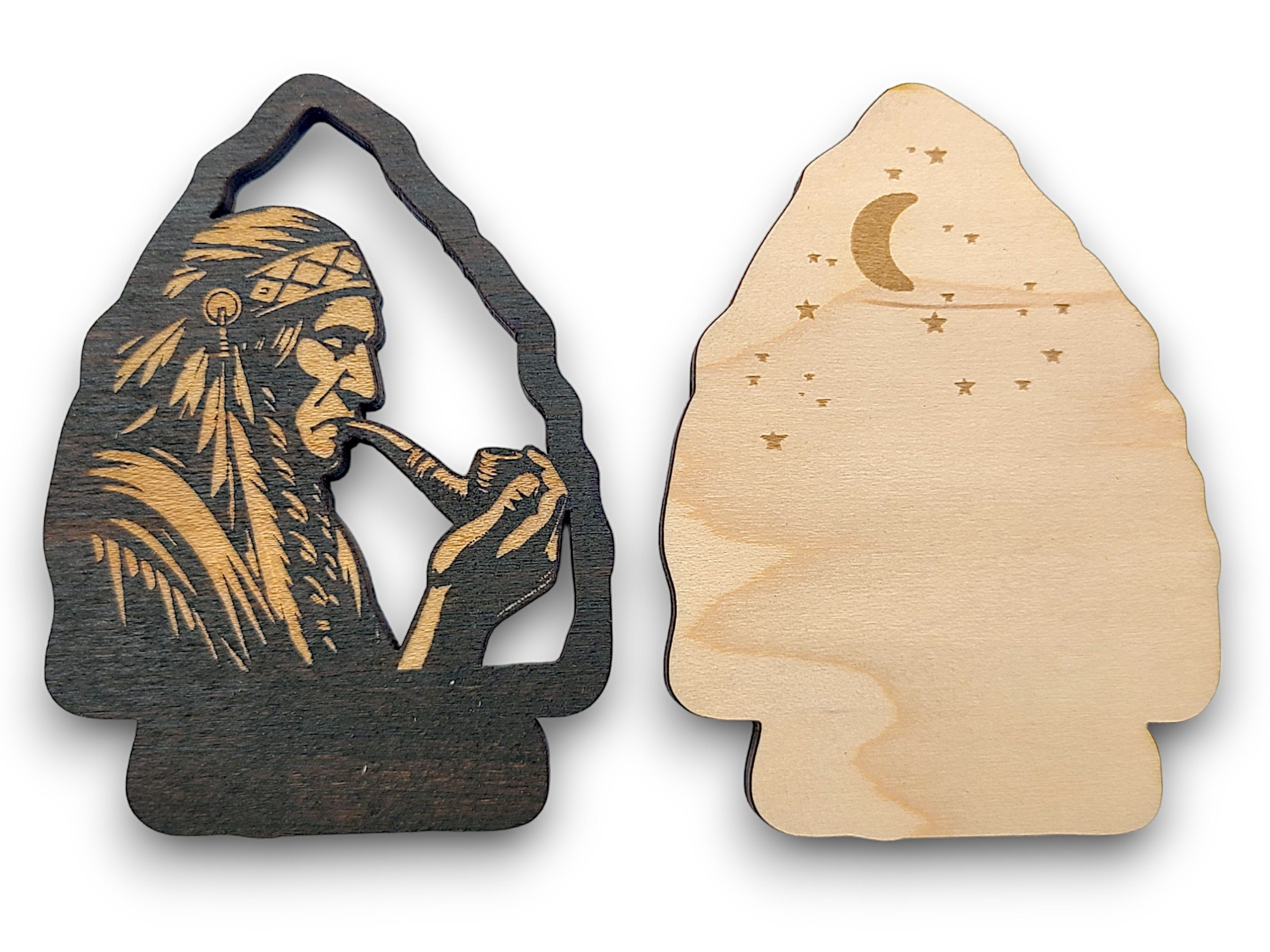 2 Layer Chief Arrowhead Keychain and Magnet Craft Gift Souvenir SVG, png, dxf File Instant Download Bundle Commercial License Included