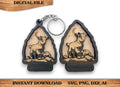 2 Layer Baby Goat Arrowhead Keychain and Magnet Craft Gift Souvenir SVG, png, dxf File Instant Download Bundle Commercial License Included
