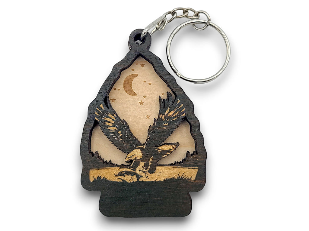 2 Layer Eagle Arrowhead Keychain and Magnet Craft Gift Souvenir SVG, png, dxf File Instant Download Bundle Commercial License Included