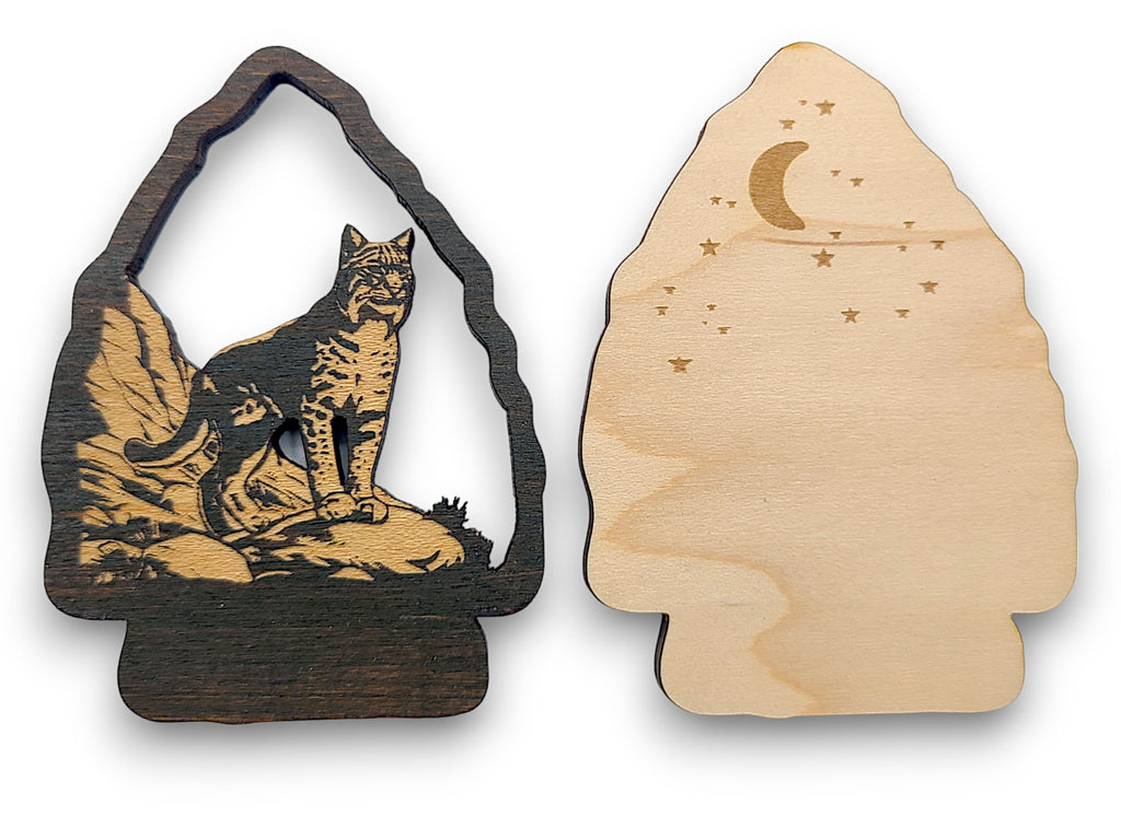 2 Layer Bobcat Arrowhead Keychain and Magnet Craft Gift Souvenir SVG, png, dxf File Instant Download Bundle Commercial License
