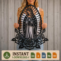 Our Lady of Guadalupe SVG | Virgin Mary Laser Cut File | Catholic SVG for CNC Plasma, Cricut & Glowforge