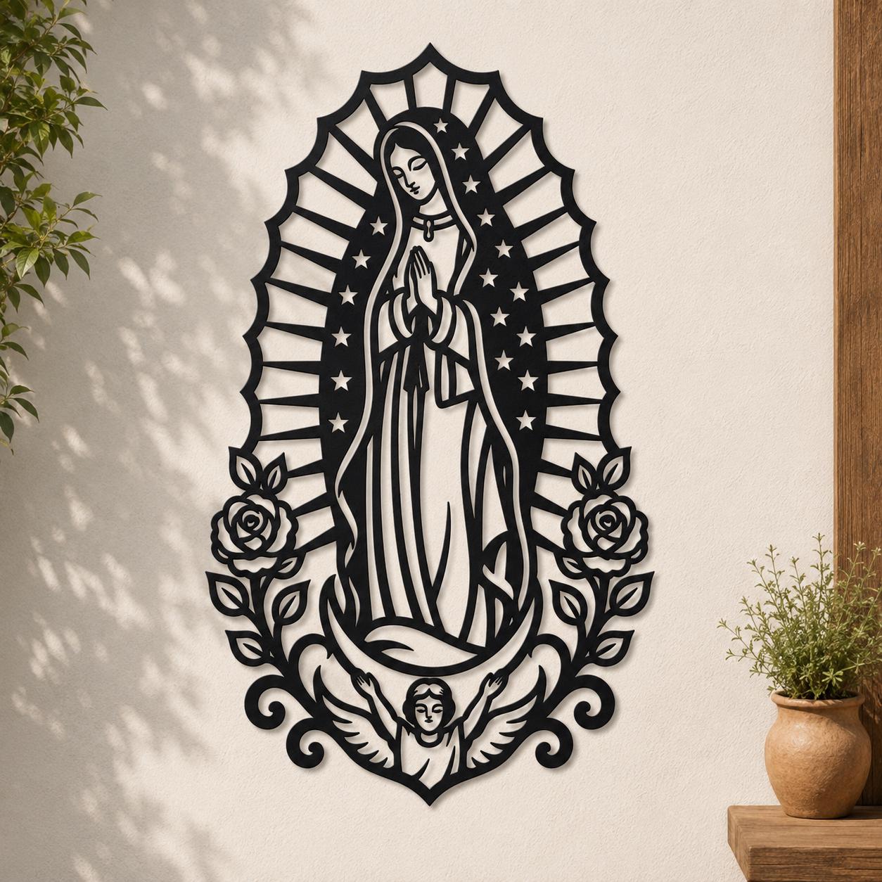 Our Lady of Guadalupe SVG | Virgin Mary Laser Cut File | Catholic SVG for CNC Plasma, Cricut & Glowforge