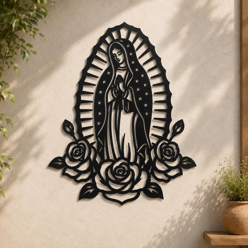Our Lady of Guadalupe SVG | Virgin Mary Laser Cut File | Catholic SVG for CNC Plasma, Cricut & Glowforge