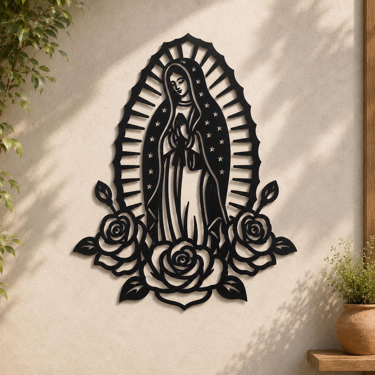 Our Lady of Guadalupe SVG | Virgin Mary Laser Cut File | Catholic SVG for CNC Plasma, Cricut & Glowforge