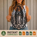 Our Lady of Guadalupe SVG | Virgin Mary Laser Cut File | Catholic SVG for CNC Plasma, Cricut & Glowforge